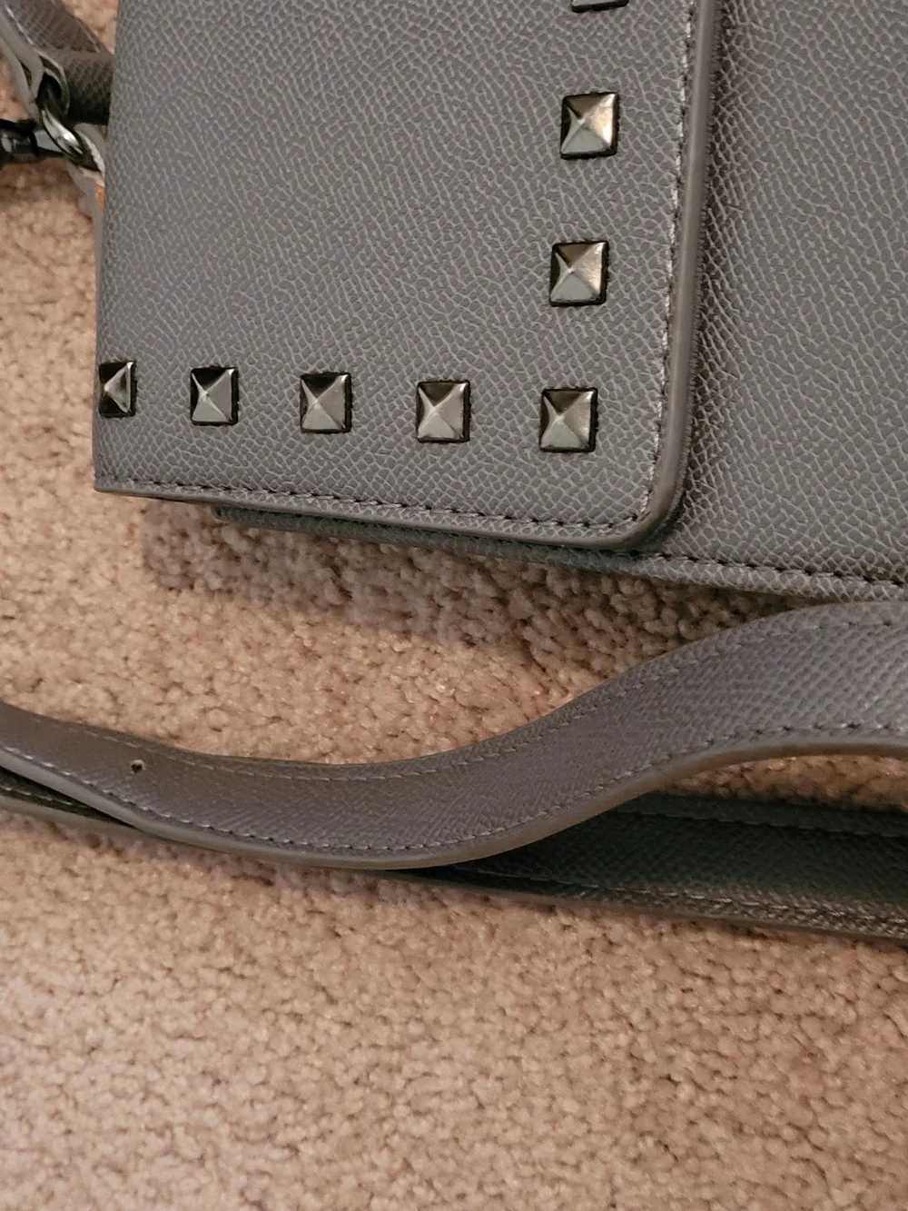 Badgley Mischka structured satchel
